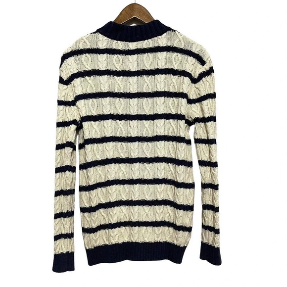 Gymboree Striped Cable Knit Cardigan Sweater Sz XL 14 - Picture 2 of 5